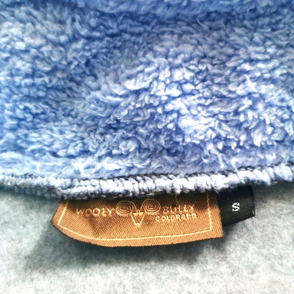 Wooly Bully Fleece Sweater Blue Purple Ladies S - Picture 2 of 5